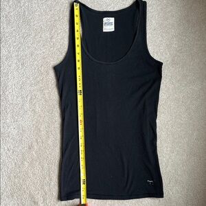 PINK racerback black ribbed tank